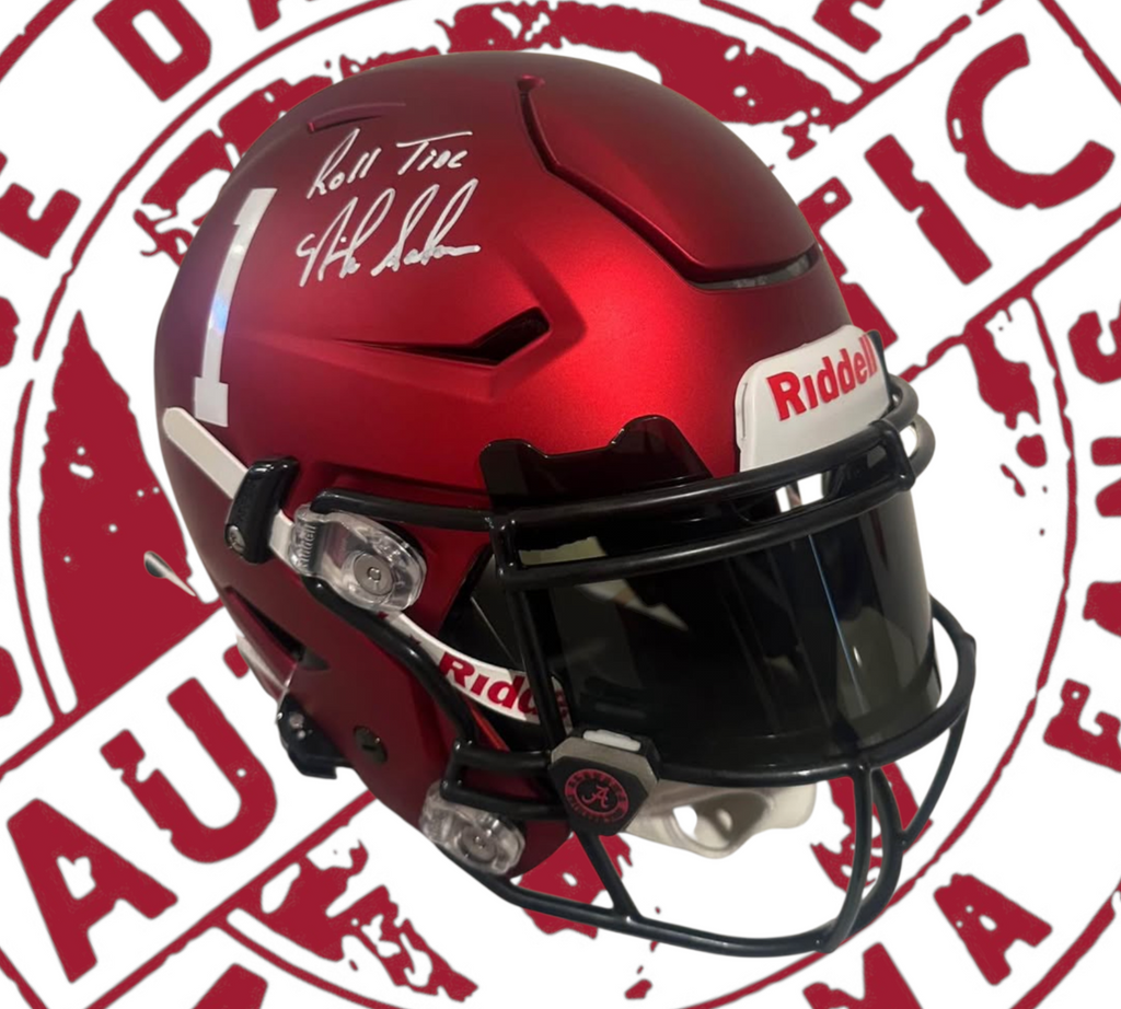 Nick Saban signed full-size SpeedFlex Crimson Blaze authentic helmet with Beckett Certificate of Authenticity