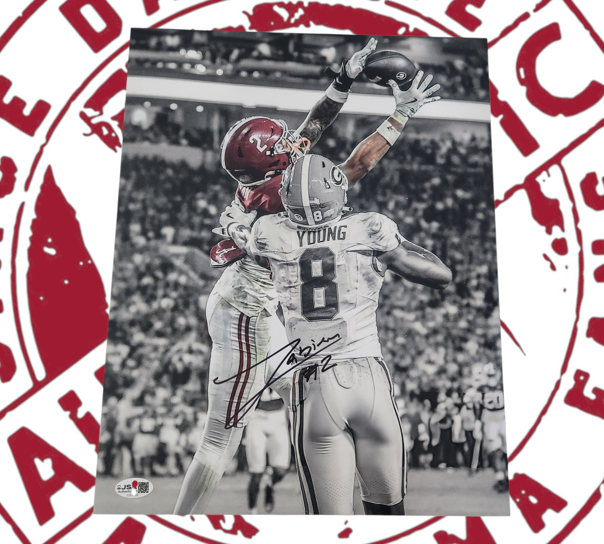 Zabien Brown signed 11x14 JSA certificate of authenticity