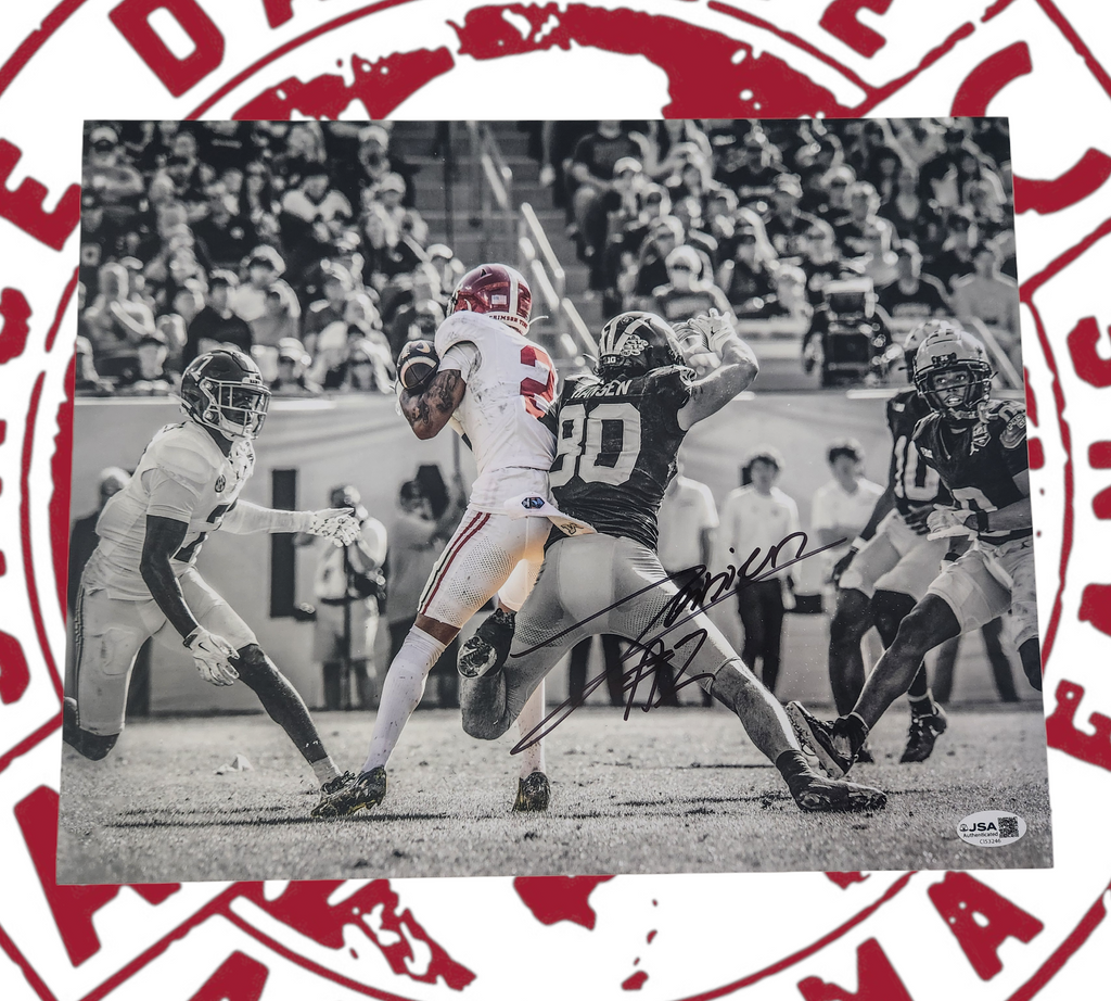 Zabien Brown signed 11x14 JSA certificate of authenticity