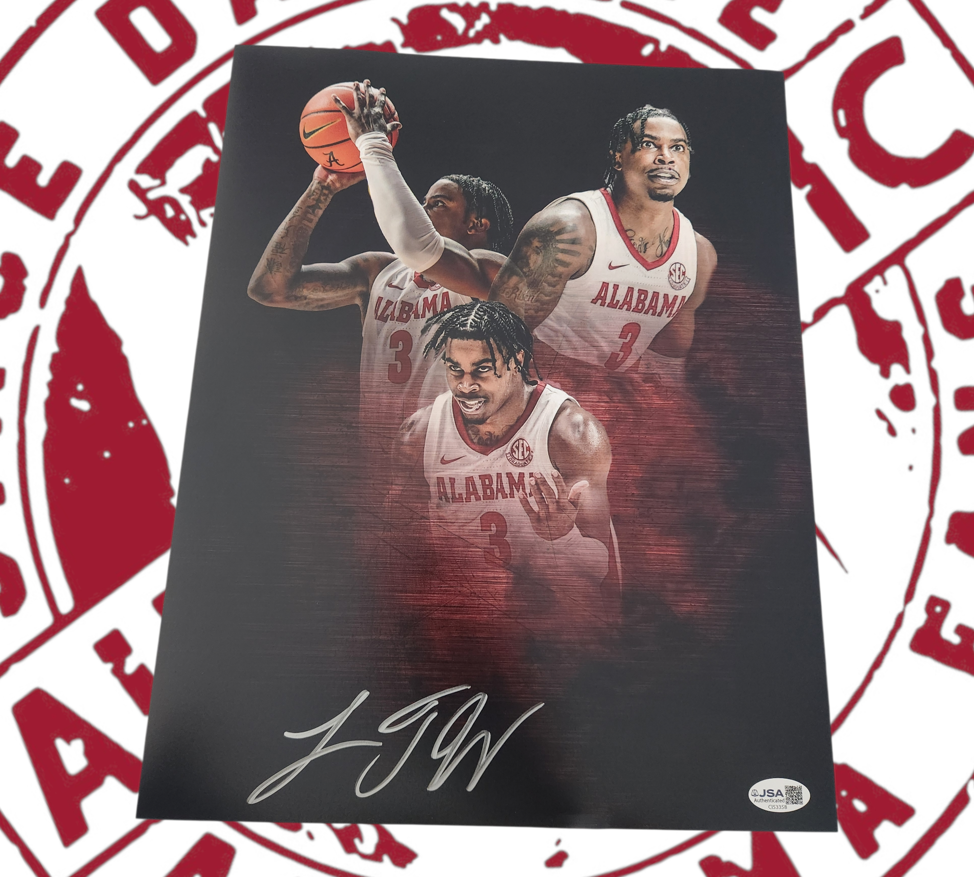 Latrell Wrightsell Jr signed 11x14 JSA certificate of authenticity