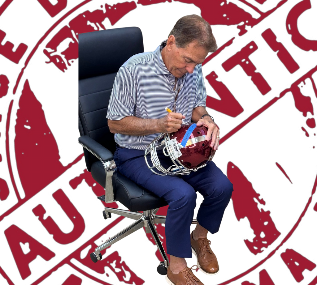 Nick Saban autographed full-size authentic Helmet Beckett