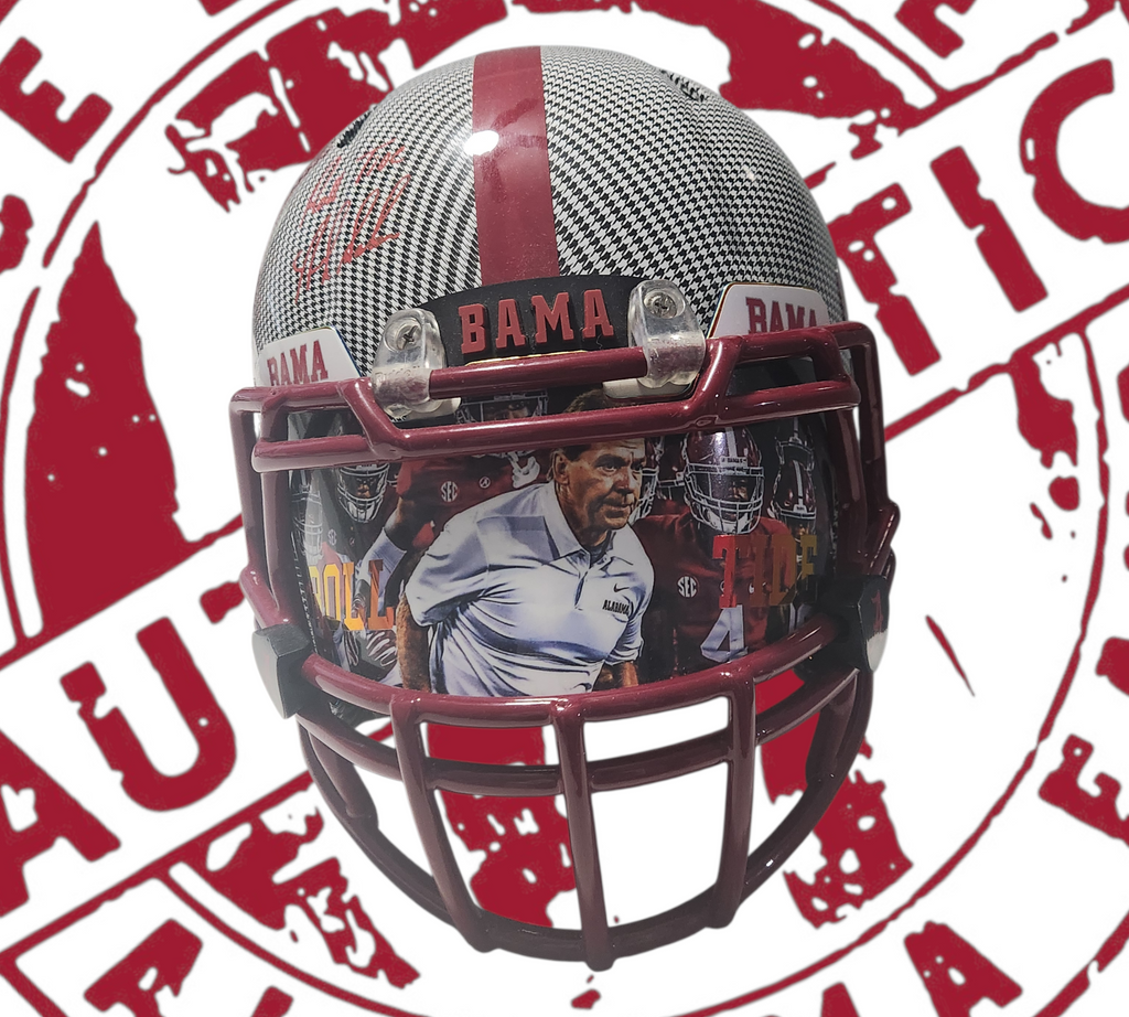 Nick Saban Full-size authentic custom helmet