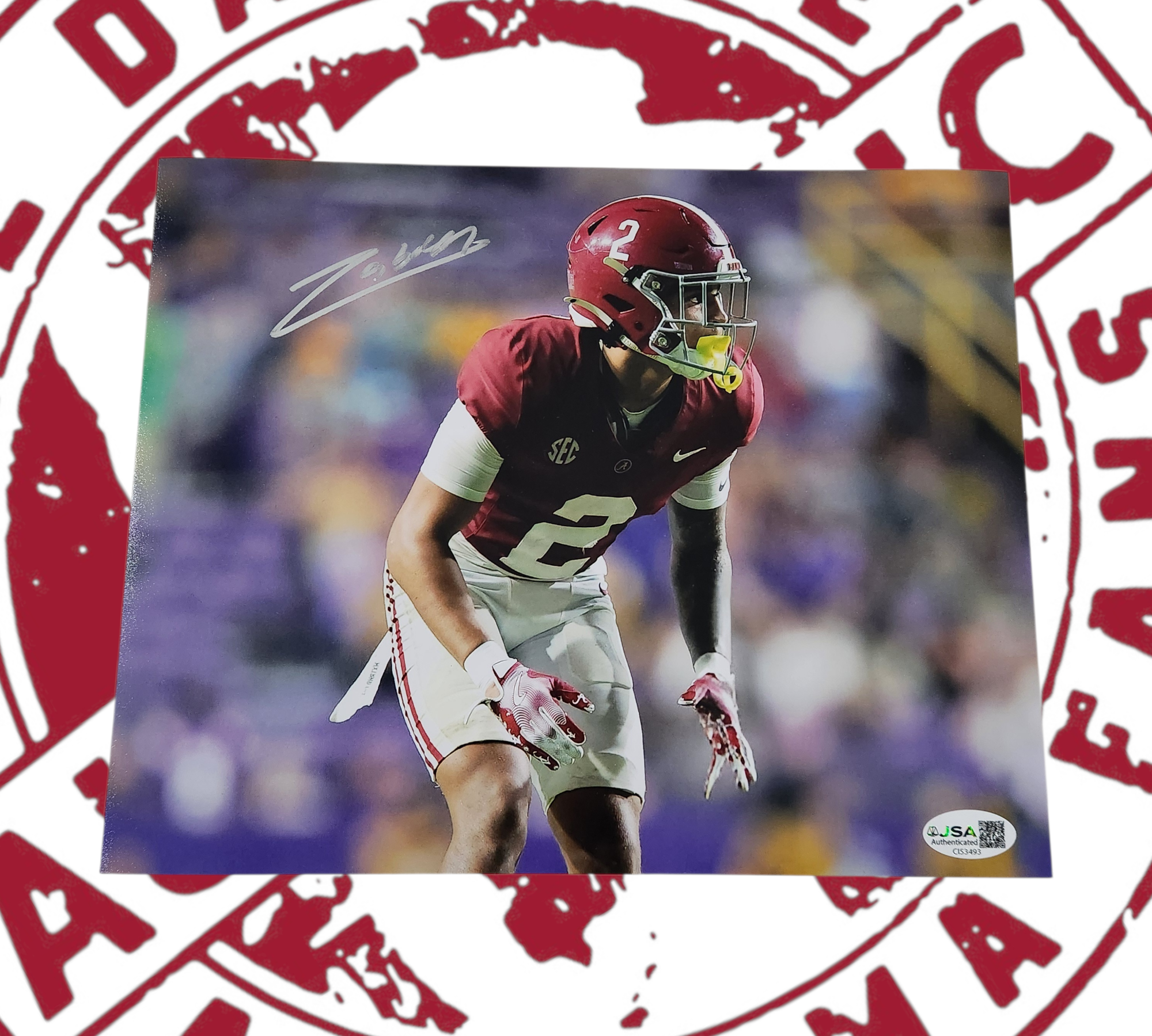 Zabien Brown signed 8x10 JSA certificate of authenticity