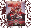 Saban Field poster signed by Nick and Terry Saban! COA  shipping included 18x24, shipped flat in a toploader.