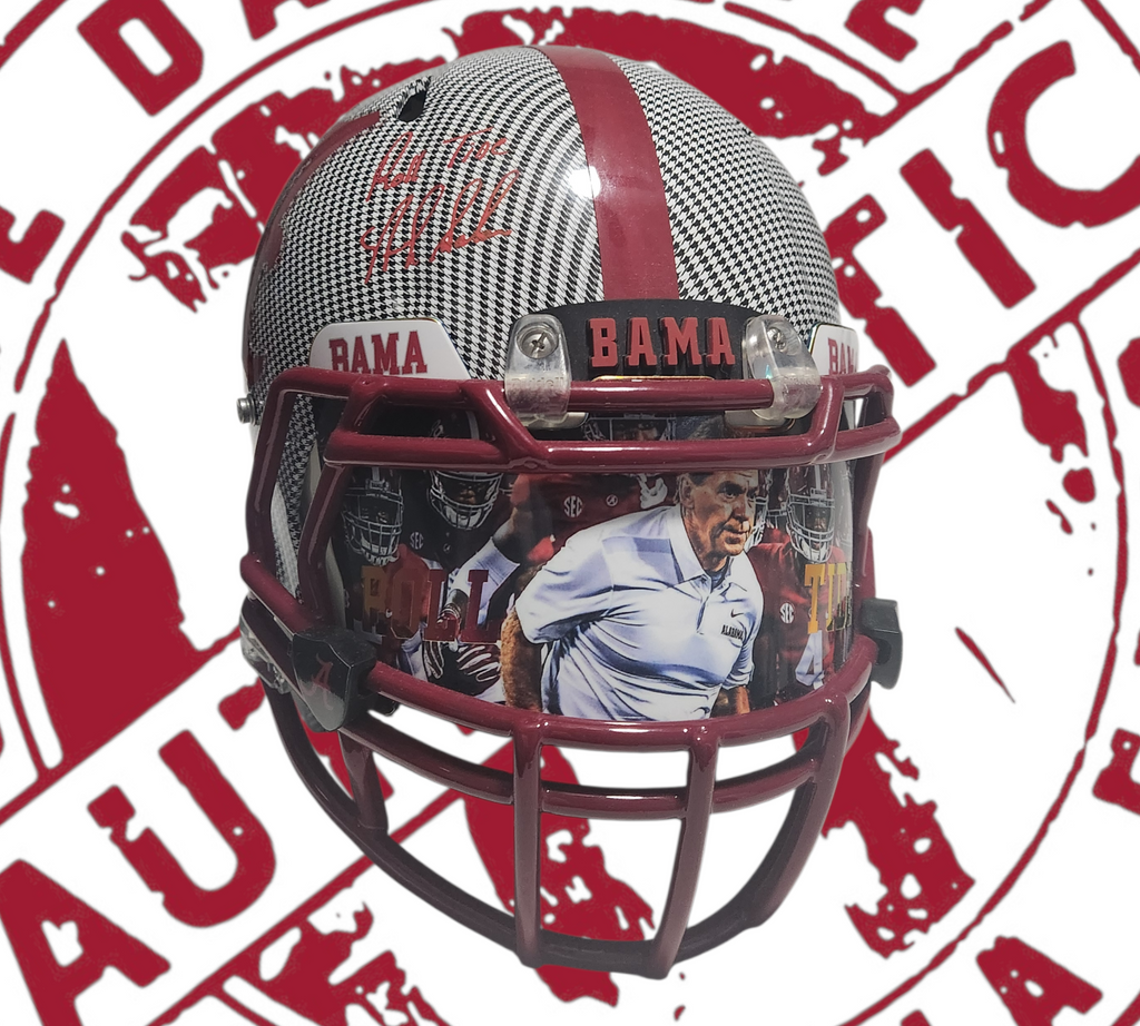 Nick Saban Full-size authentic custom helmet