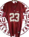 Game issued #23 jersey signed by Nick Saban Beckett Witnessed COA