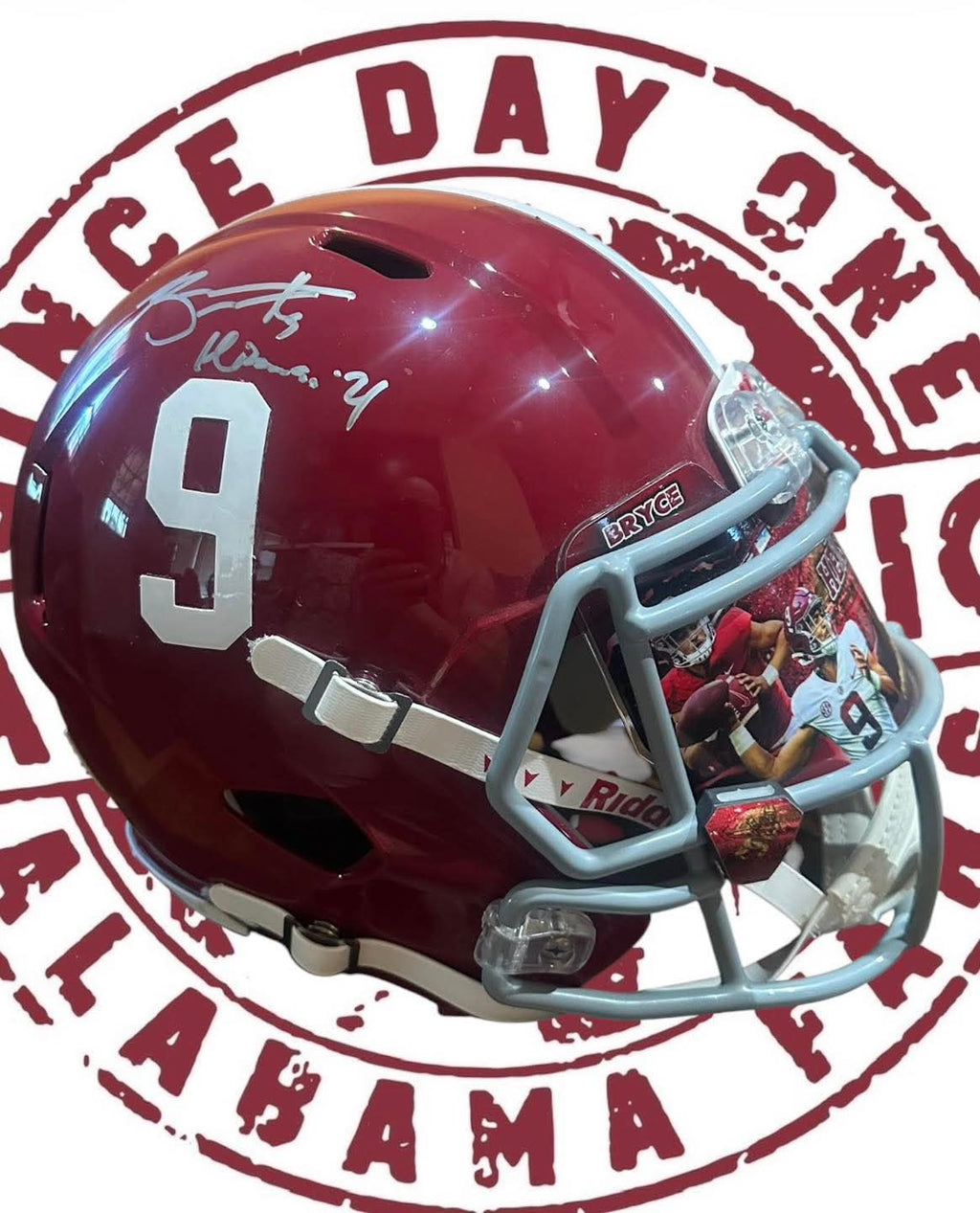 alabama football snack helmet Derrick Henry Signed Crimson Tide Speed Flex Authentic NCAA Hand wash only Alabama A&M Riddell Mini Football
