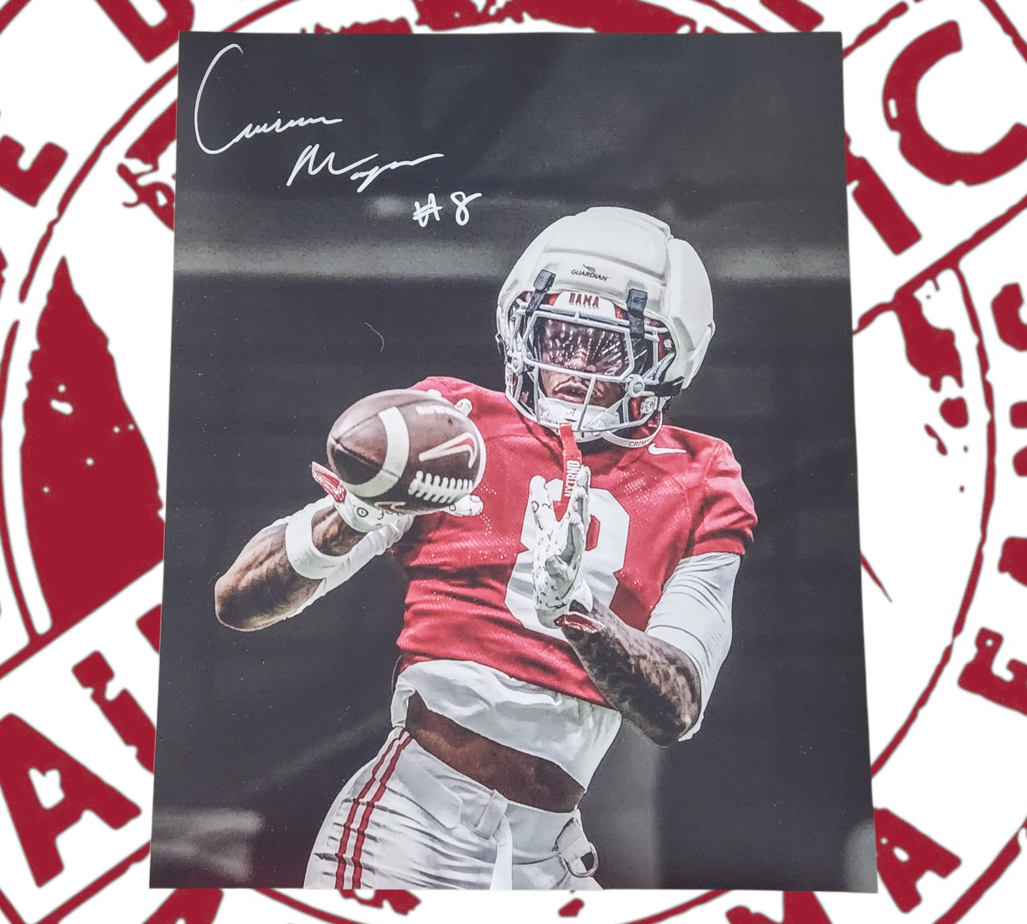 Cederian Morgan signed 11x14 from our private signing in Huntsville