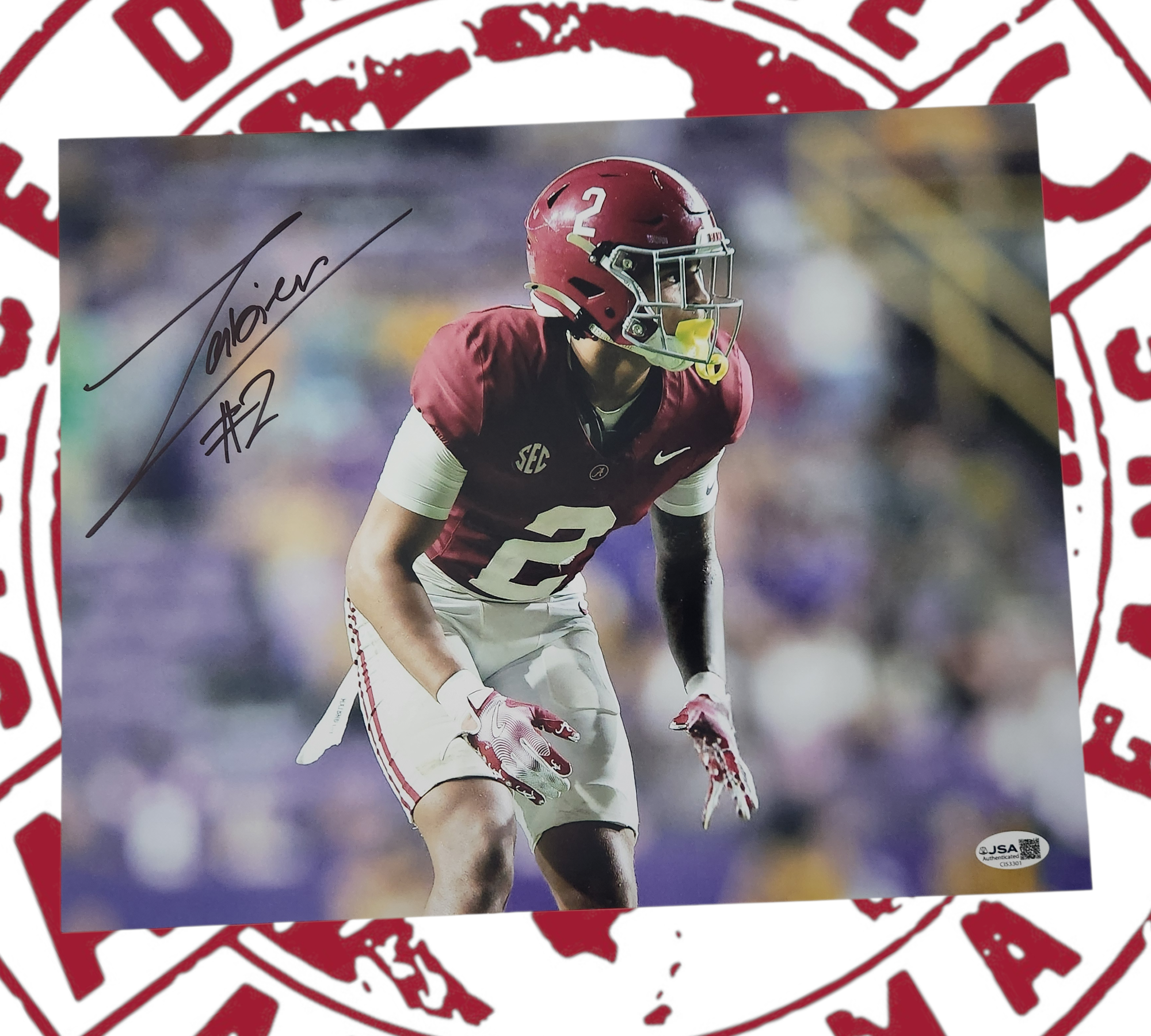 Zabien Brown signed 11x14 JSA certificate of authenticity