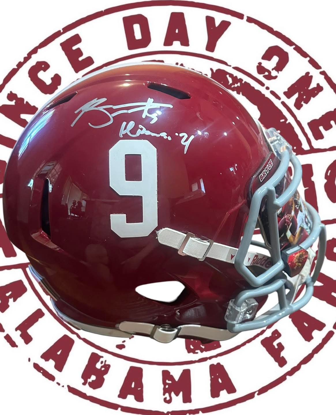 Bryce Young full-size replica Alabama football helmet, Beckett Certificate of Authenticity