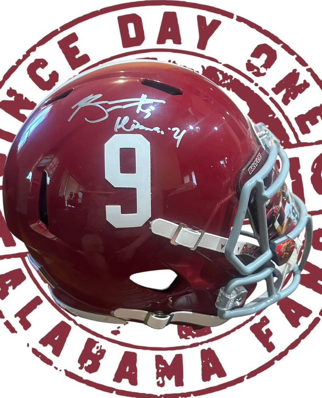 Bryce Young full-size replica Alabama football helmet, Beckett Certificate of Authenticity