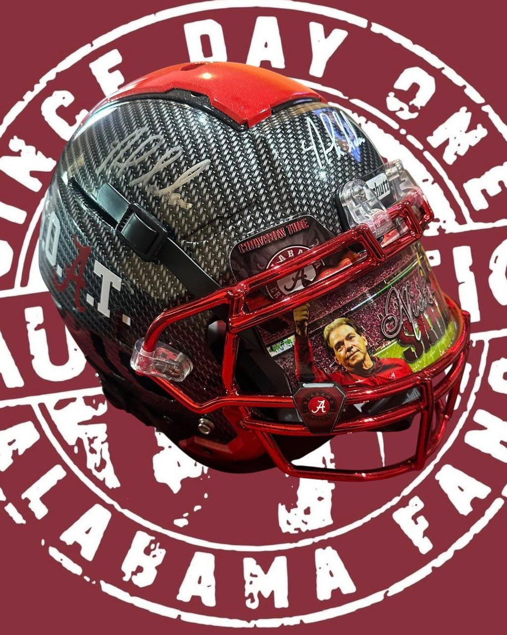 Nick Saban autographed full-size authentic F7 Beckett COA