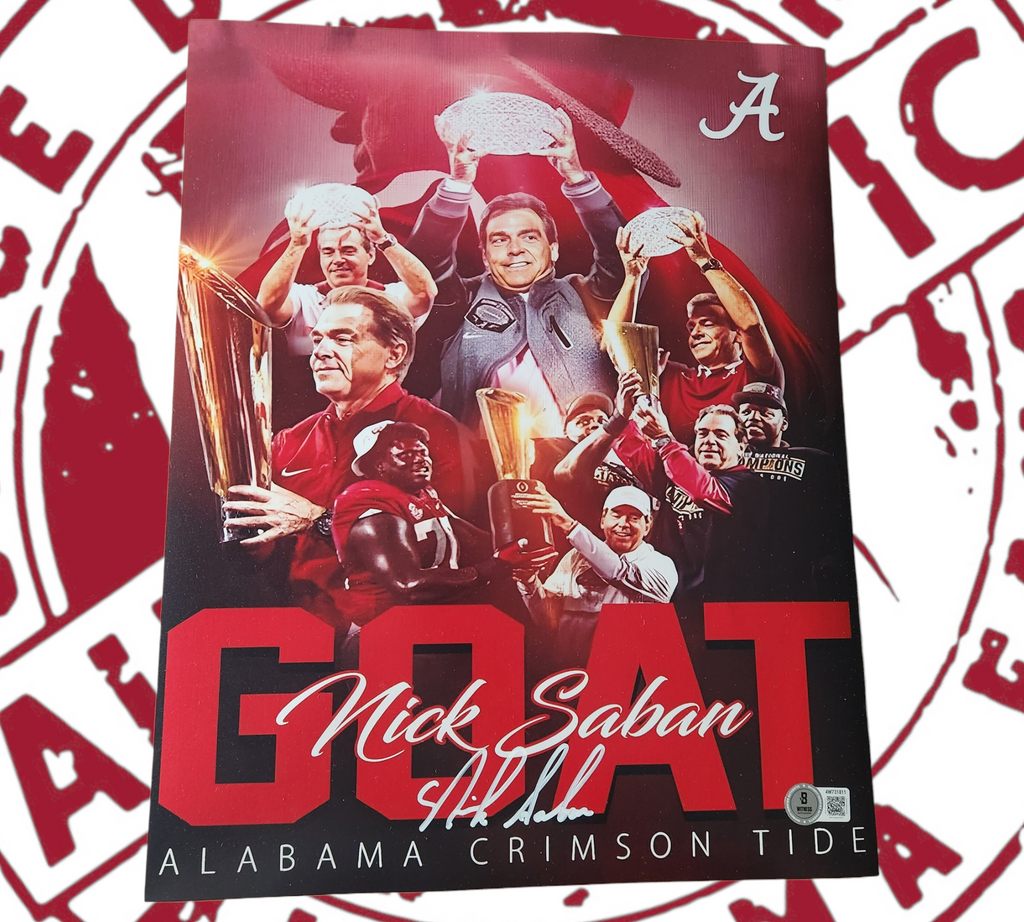 Nick Saban Autographed 11x14 Photo – April 27, 2026