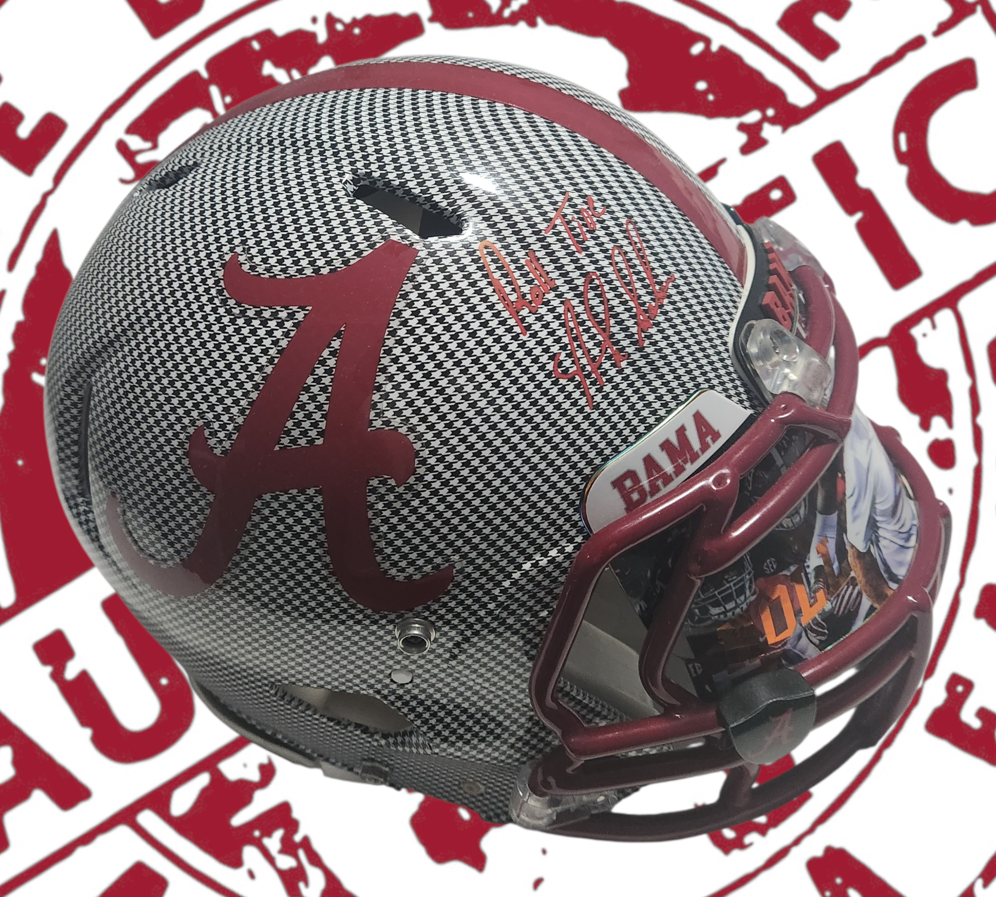 Nick Saban Full-size authentic custom helmet