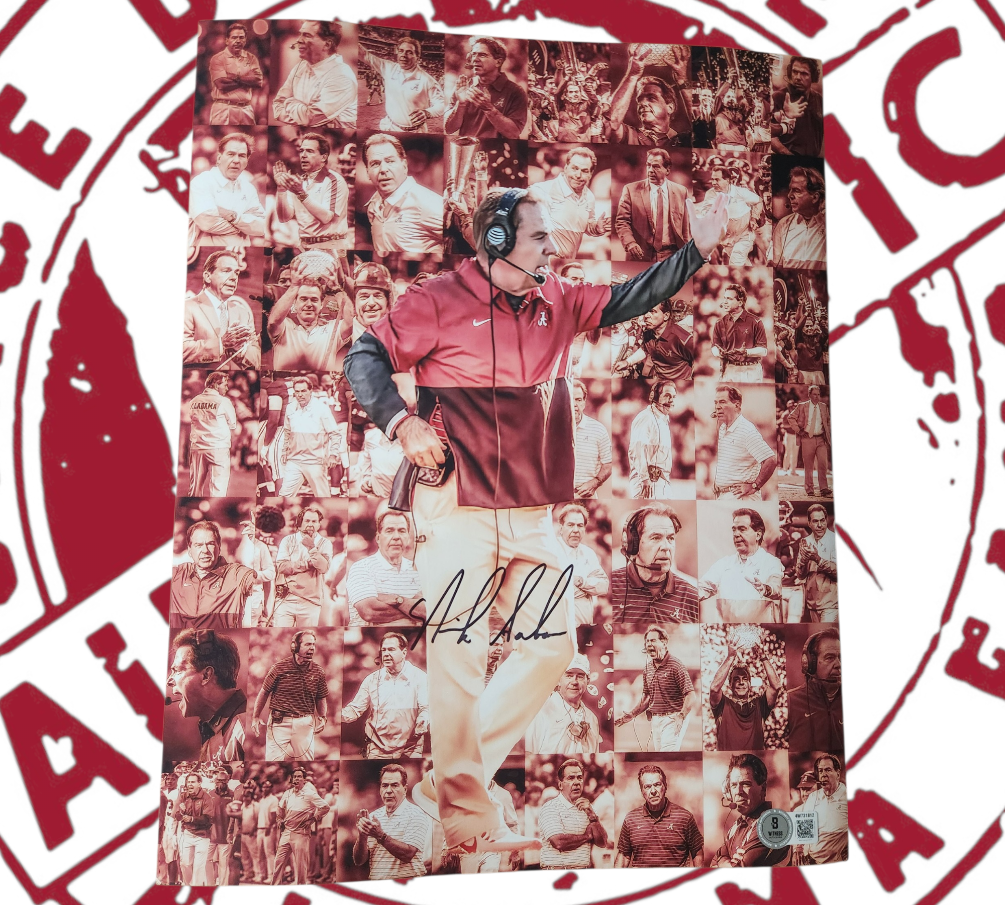 Nick Saban Autographed 11x14 Photo – April 27, 2026