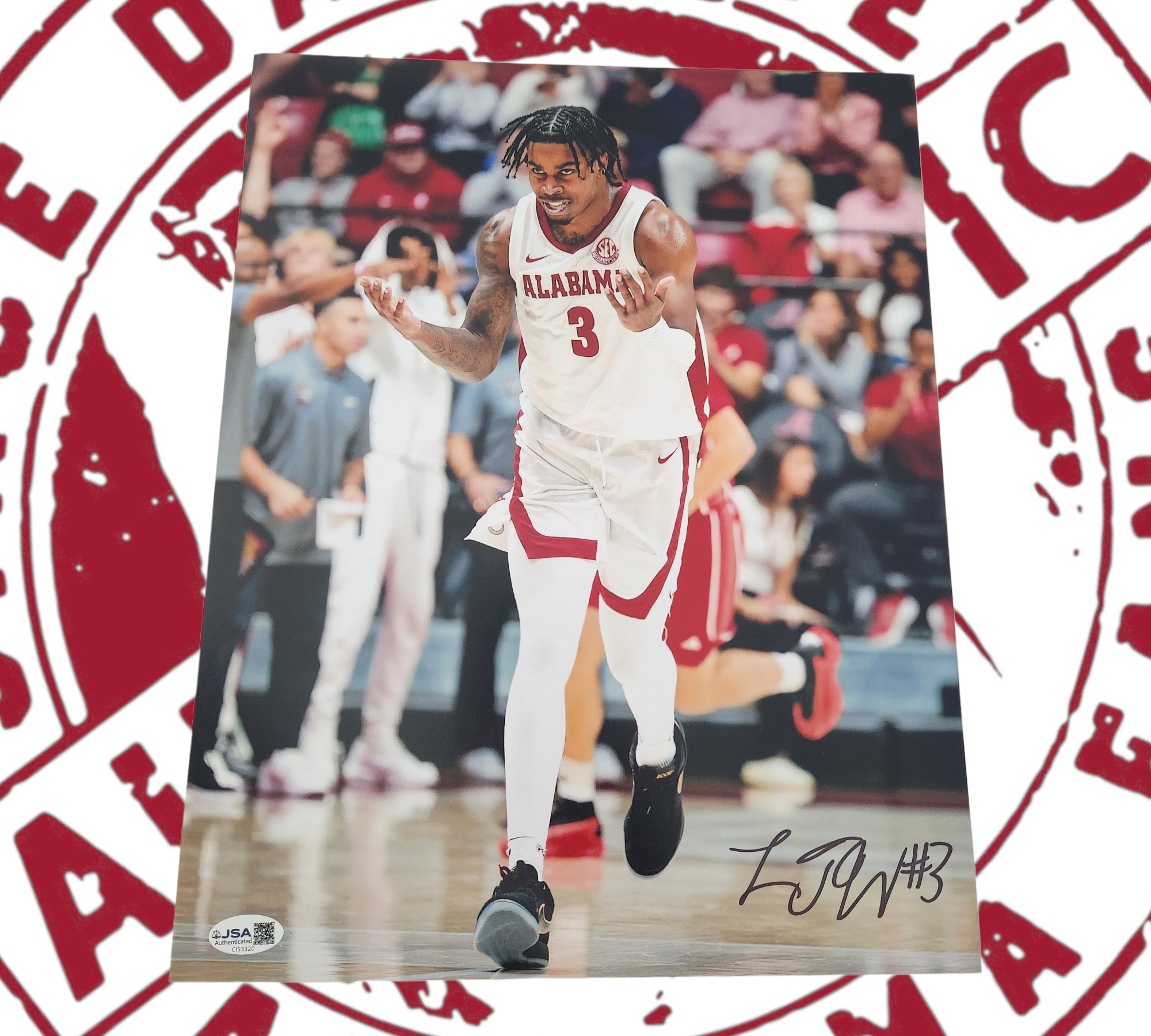 Latrell Wrightsell Jr signed 11x14 JSA certificate of authenticity