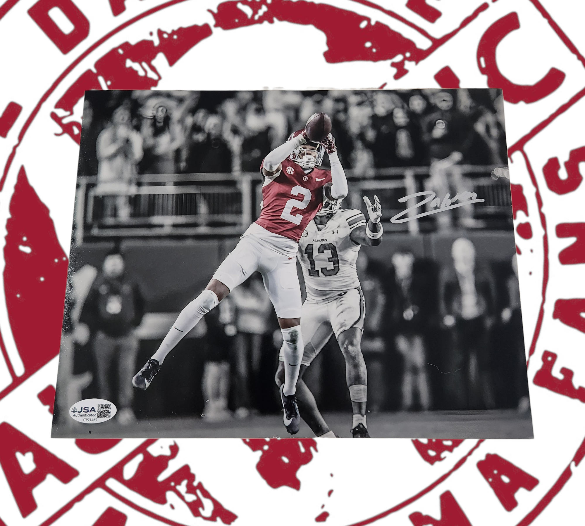 Zabien Brown signed 8x10 JSA certificate of authenticity