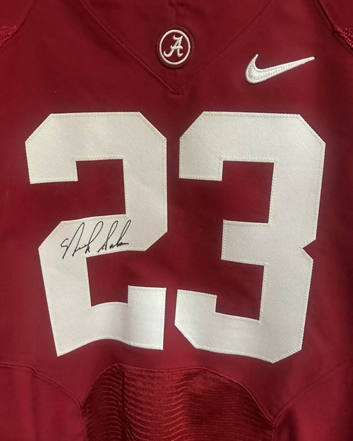 Game issued #23 jersey signed by Nick Saban Beckett Witnessed COA