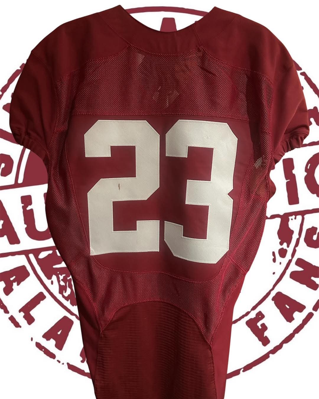 Game issued #23 jersey signed by Nick Saban Beckett Witnessed COA